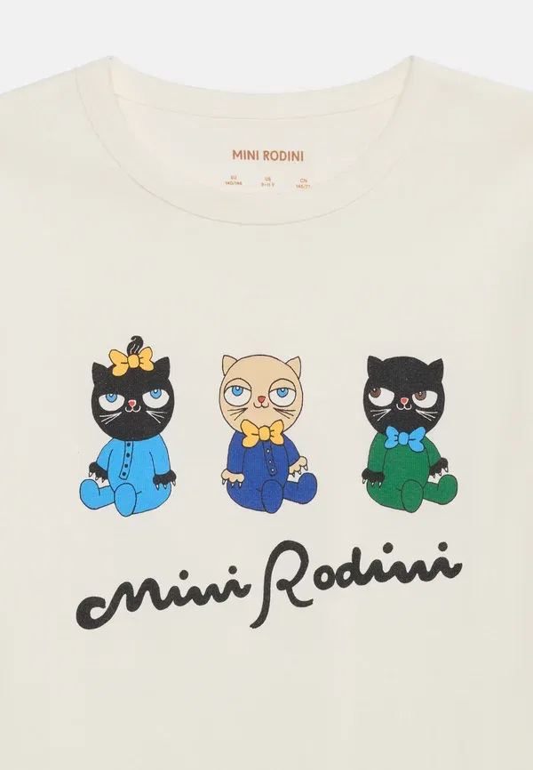 Футболка Minibabies tee print t-shirt Mini Rodini, белый — фото 3