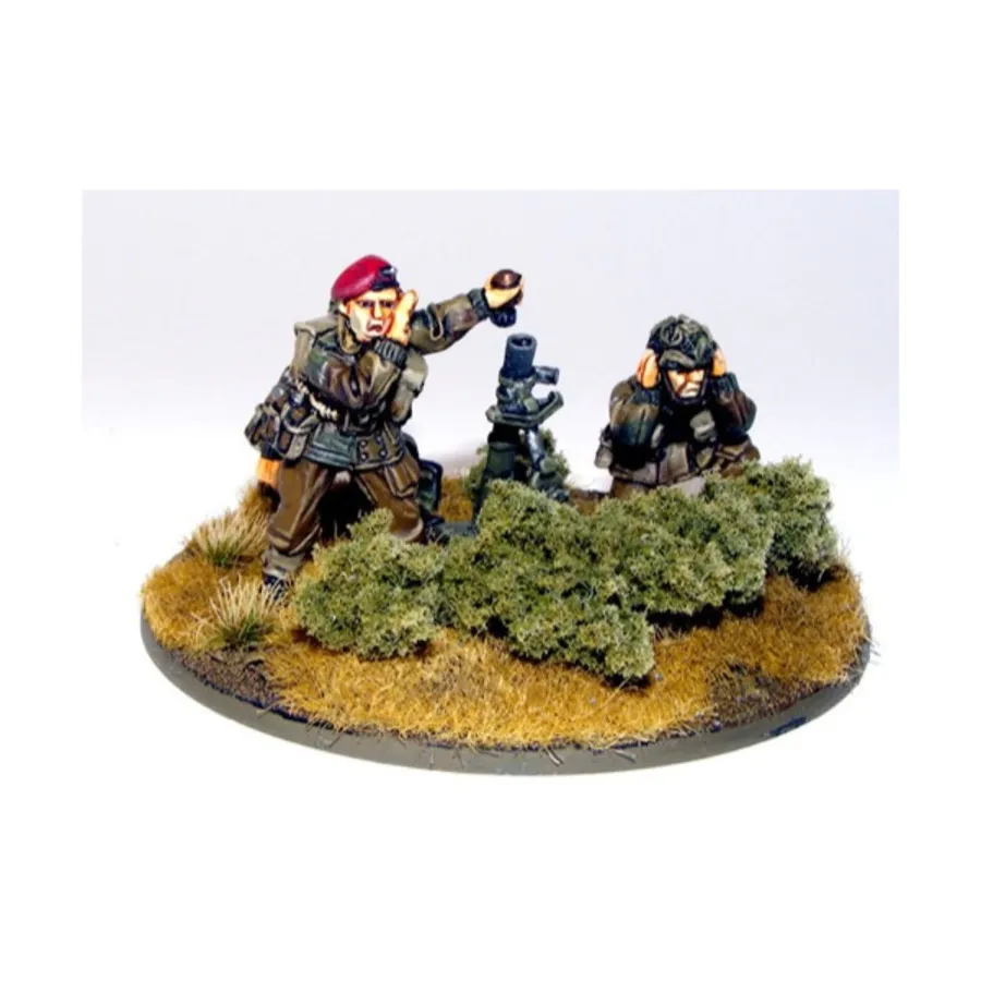 

Британский пара-3-дюймовый миномет и расчет, Bolt Action - British Airborne (28mm)