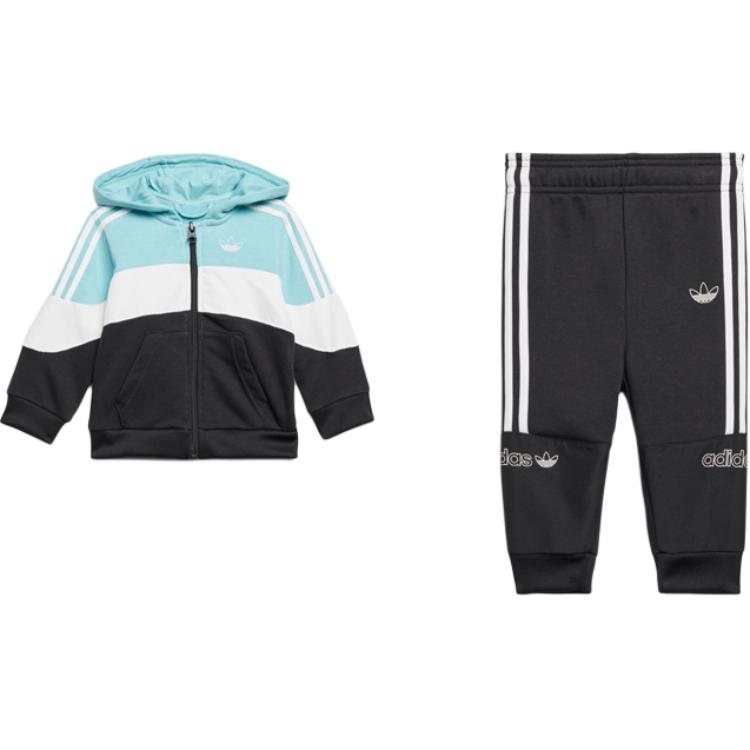 Комбинезон для малыша / Crawlers Moderate Adidas Originals, vivid синий/белый/черный — фото 3
