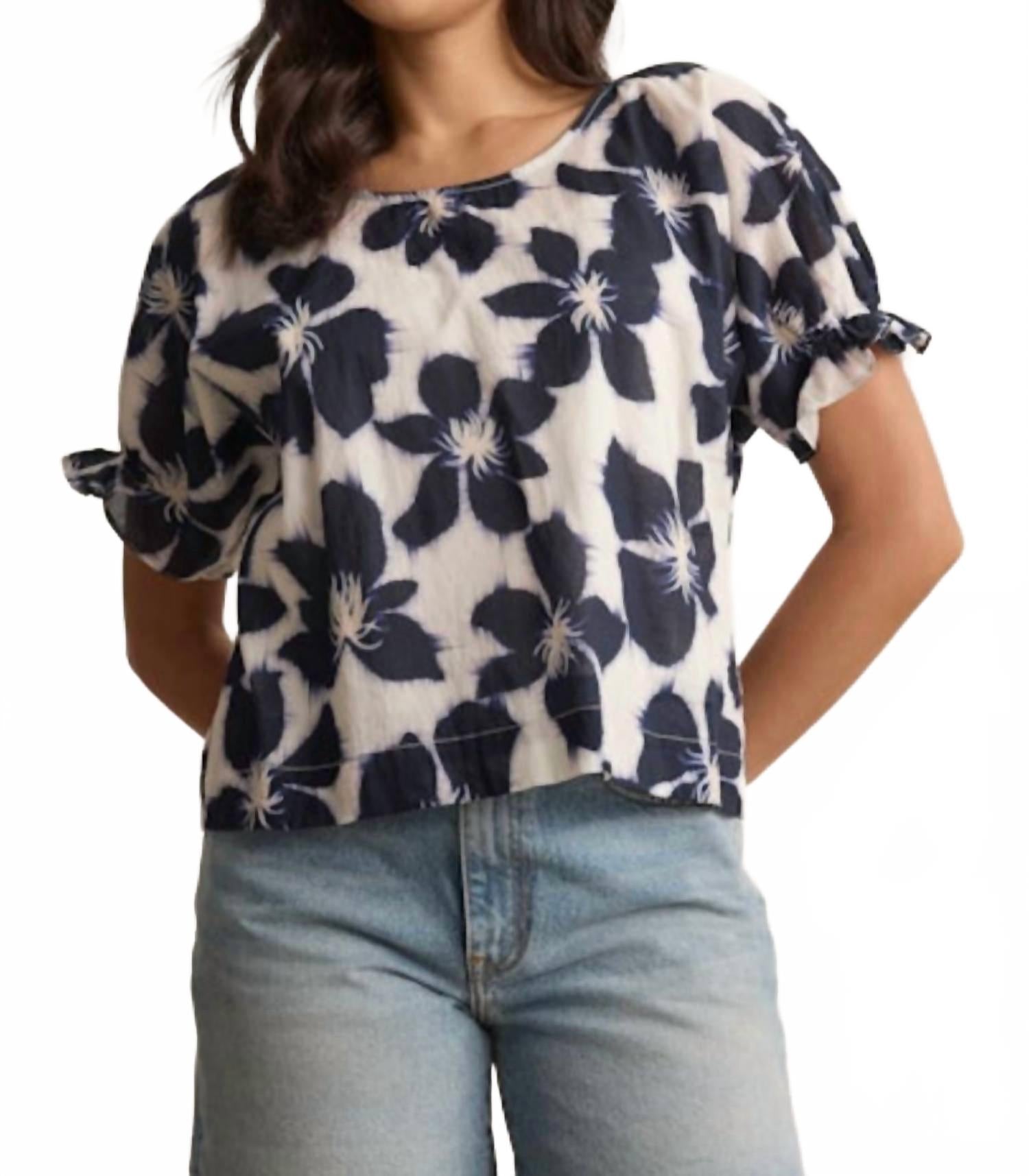 

Топ Delilah Floral в оттенке Azul Velvet By Graham & Spencer, Azul