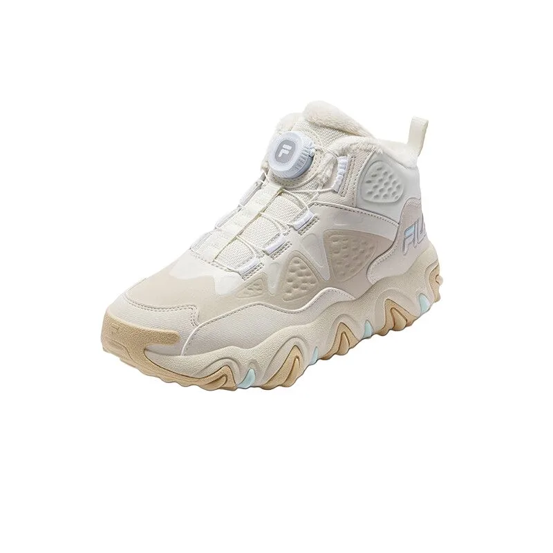 Утепленные ботинки mid top SEASON FSW для детей FILA KIDS, Almond Milk White/Micro White-FAW — фото 3