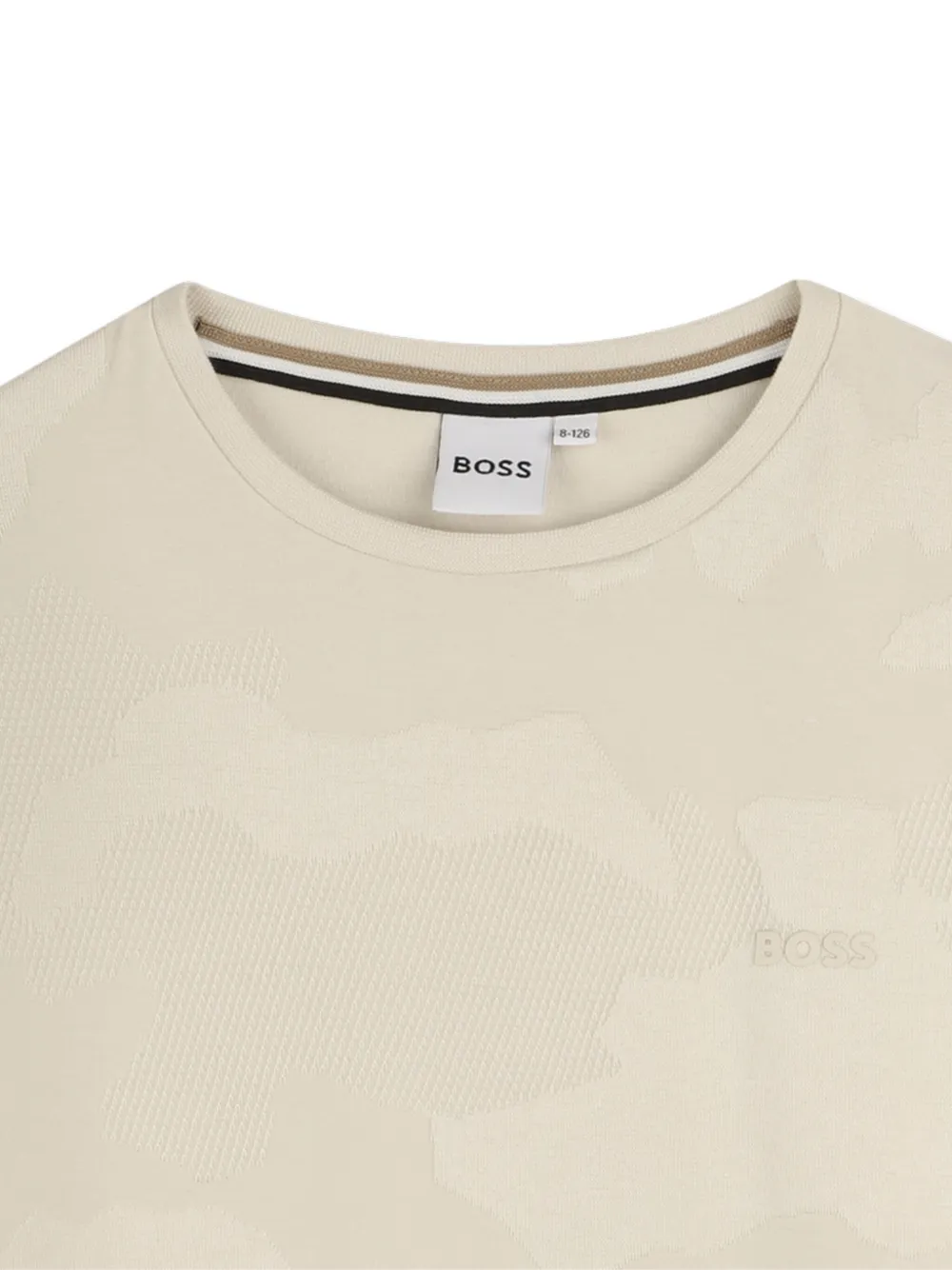Футболка с камуфляжным узором BOSS Kidswear, нейтральный — фото 3