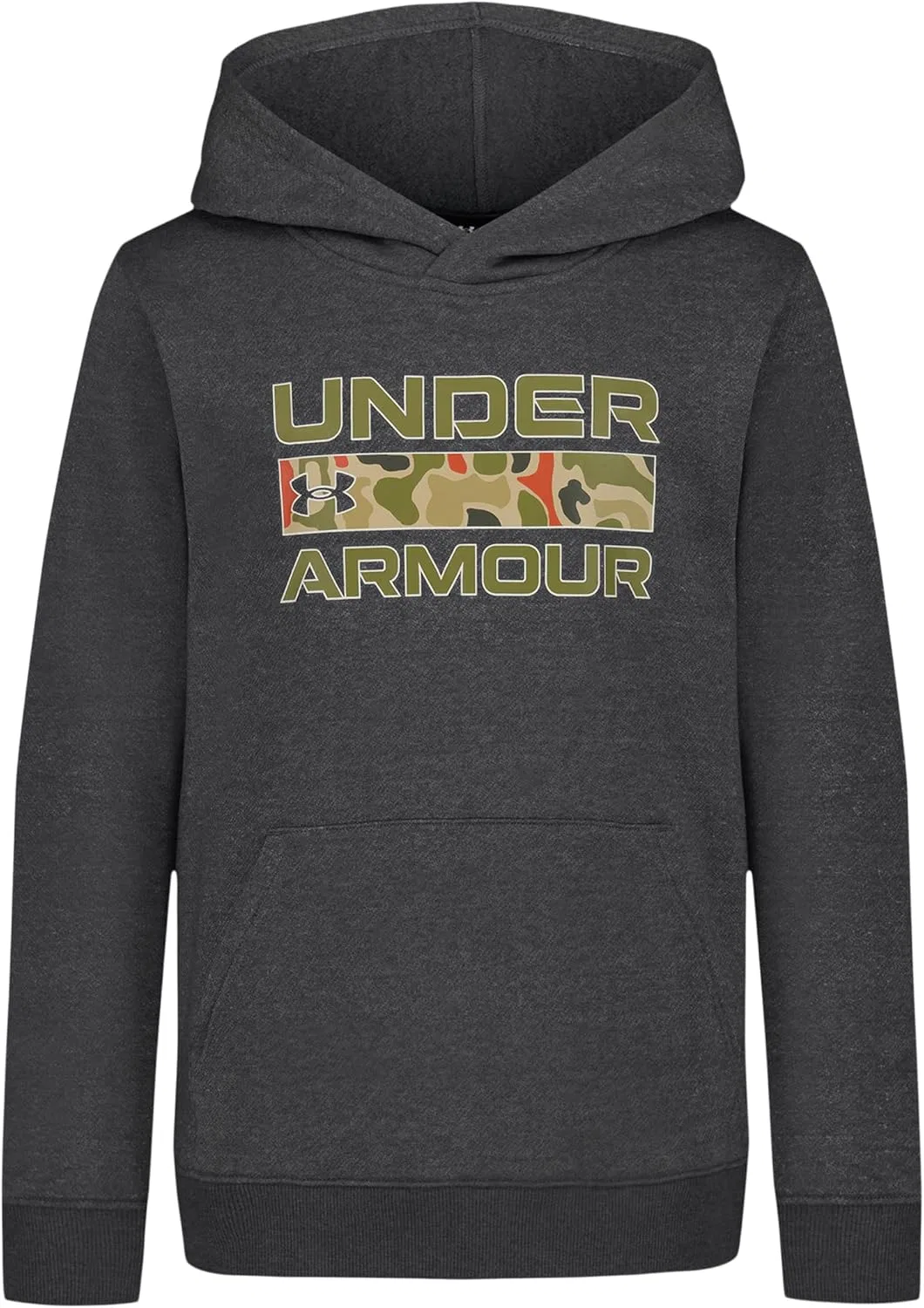 Детская толстовка на молнии, флисовая, Under Armour, серый