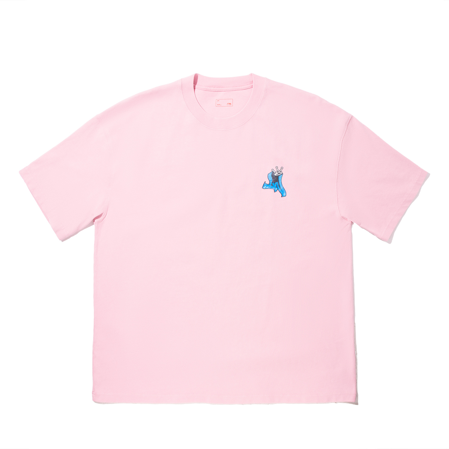 

LiNing Футболка мужская с цветочными ветвями pink, Розовый, LiNing Футболка мужская с цветочными ветвями pink