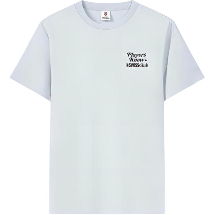 

Футболка KSWISS Мужская Светло-Серо-Голубая K·SWISS