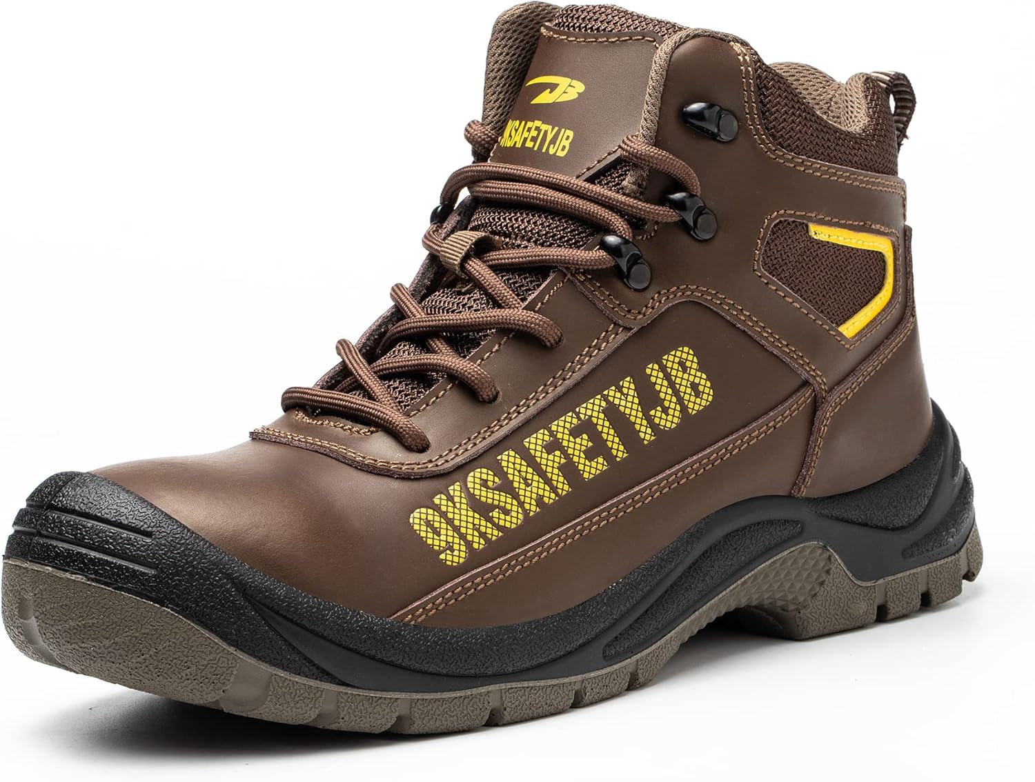 

Водонепроницаемые ботинки с металлическим носком для мужчин, кожаные ботинки, противопроколочные, противоскользящие, для строительства, промышленные кроссовки, походные ботинки Tanleewa, коричневый