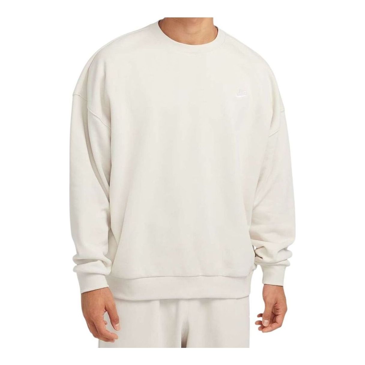 

Топ Nike Club Fleece Oversized French Terry Crew Top Asia Sizing 'Beige'
