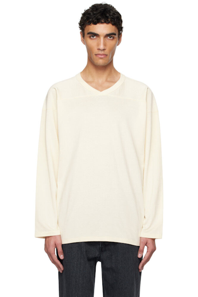 

Футболка Off-White из вискозного хлопка с длинными рукавами nanamica