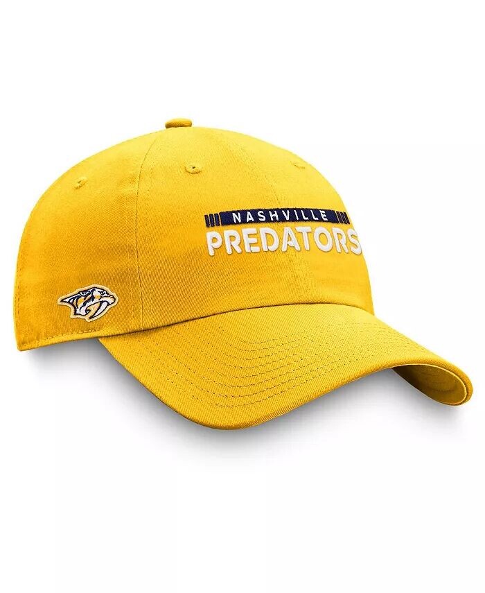 

Мужская регулируемая шапка Nashville Predators Authentic Pro Rink золотого цвета Fanatics