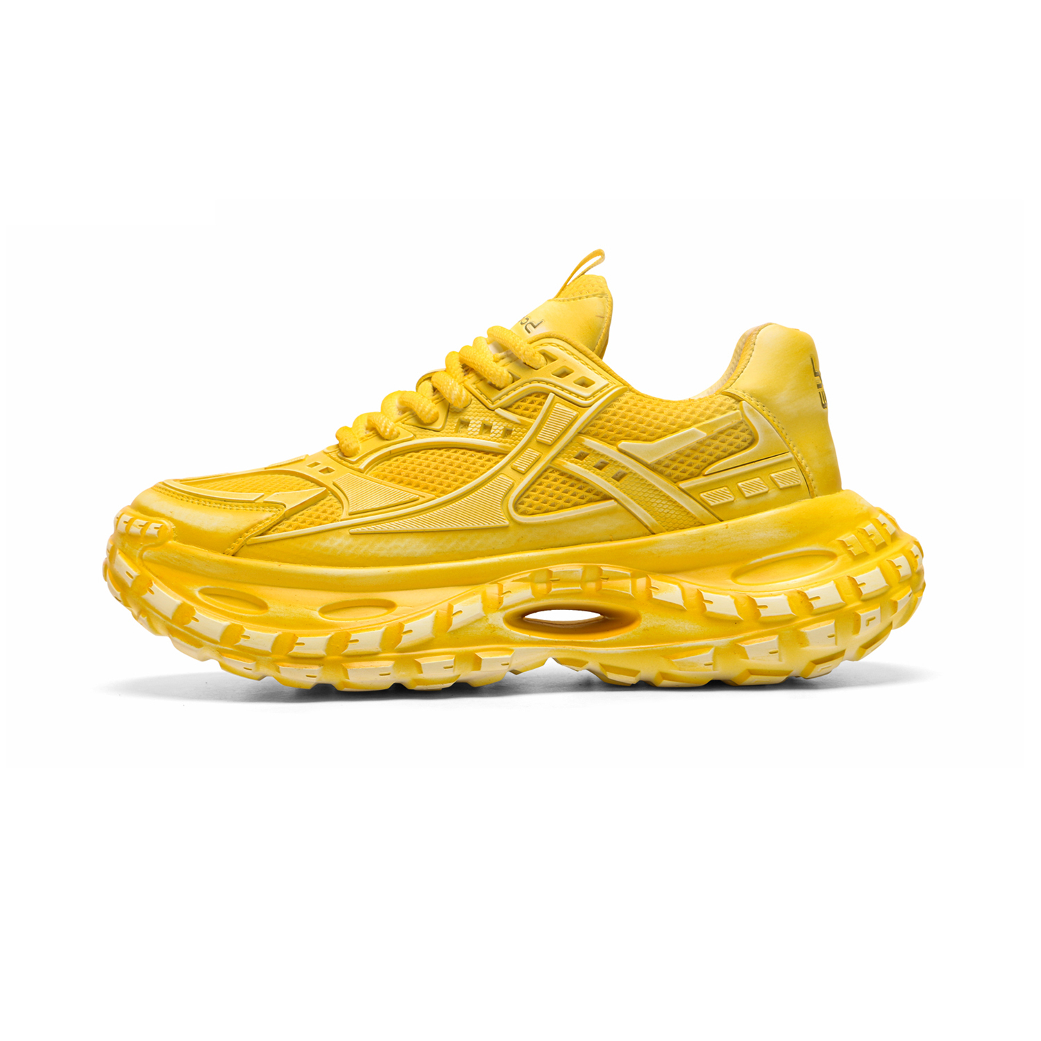 

Meixi Износостойкие дышащие низкие массивные кроссовки мужские Lemon, цвет Lemon