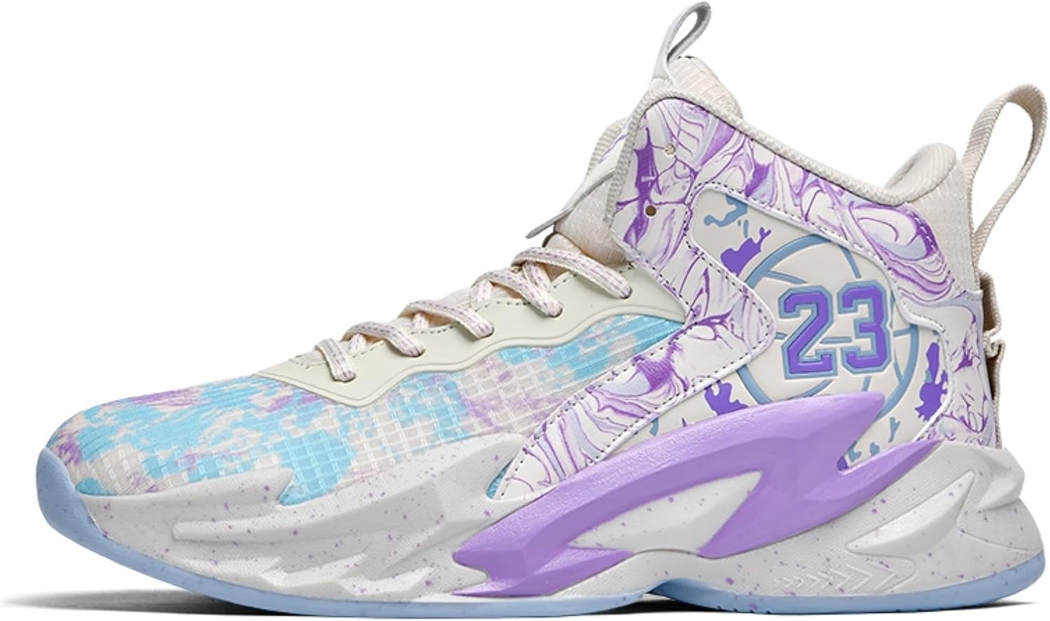 

Мужские баскетбольные кроссовки с модным принтом Fazitiao, фиолетовый