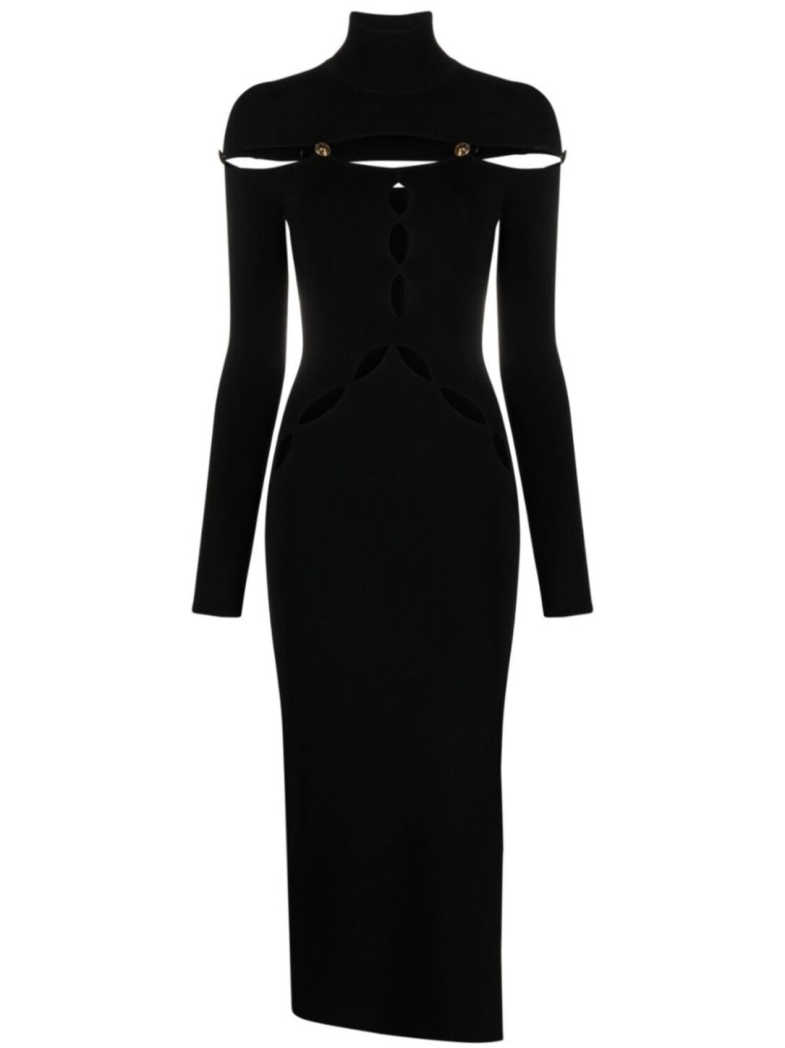 

Versace Jeans Couture платье с вырезами и узором Medusa, черный