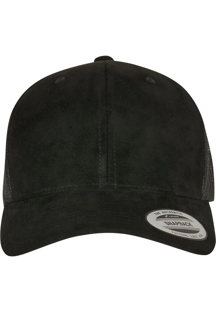 

Flexfit Flex Cap " Flexfit Accessories Замшевая кожаная кепка дальнобойщика", черный