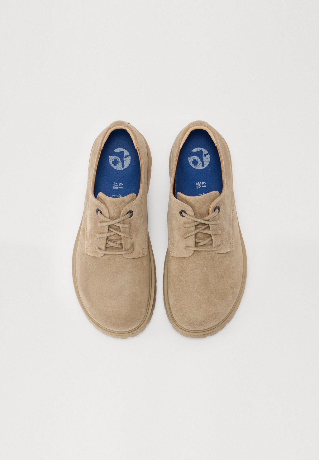 Ботинки женские Birkenstock на шнуровке, серо-коричневый — фото 4