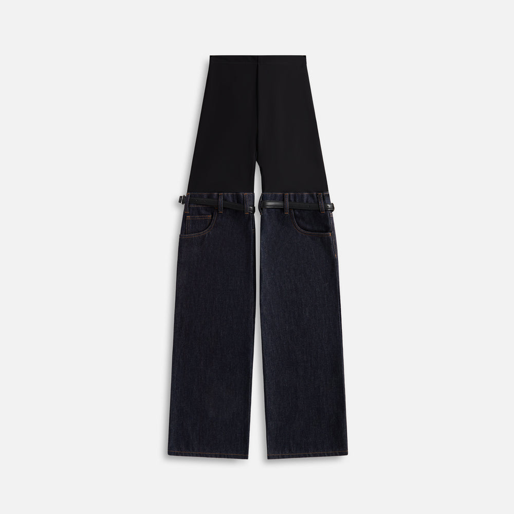

Брюки Coperni Hybrid Denim Trousers, цвет Black/Blue