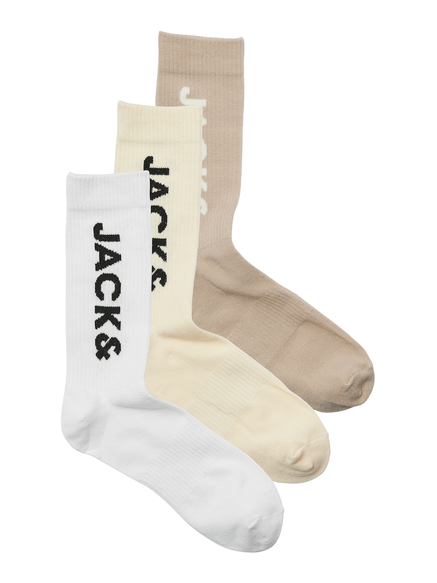 

Носки JACK & JONES JACHARLEY, серо-коричневый/светло-серый/белый