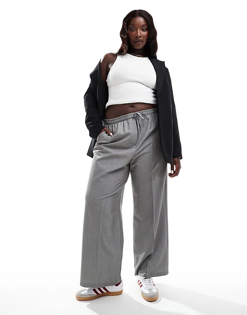 

Брюки Curve, облегающие, серого цвета ASOS DESIGN
