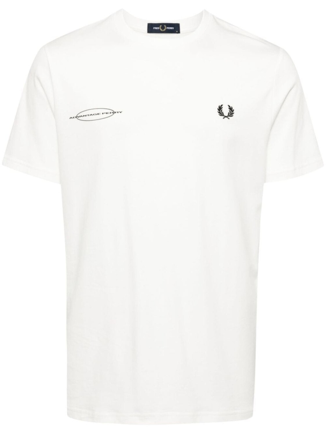 

Fred Perry футболка с вышитым логотипом, белый