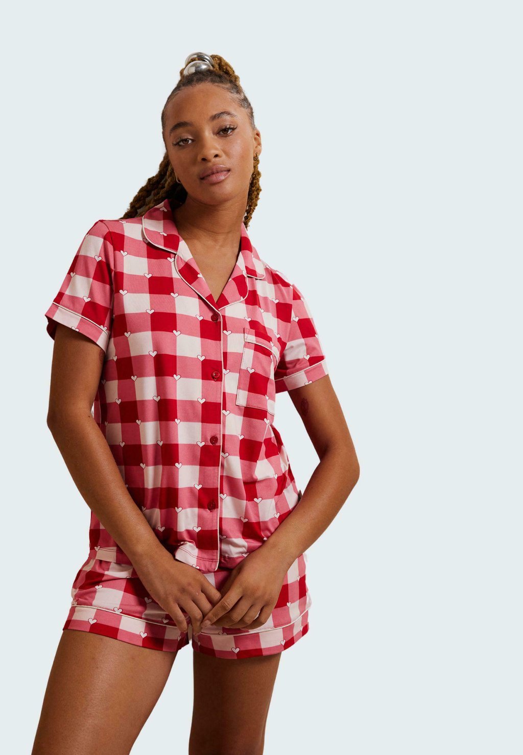 

Пижама GINGHAM HEART SET Chelsea Peers, красный