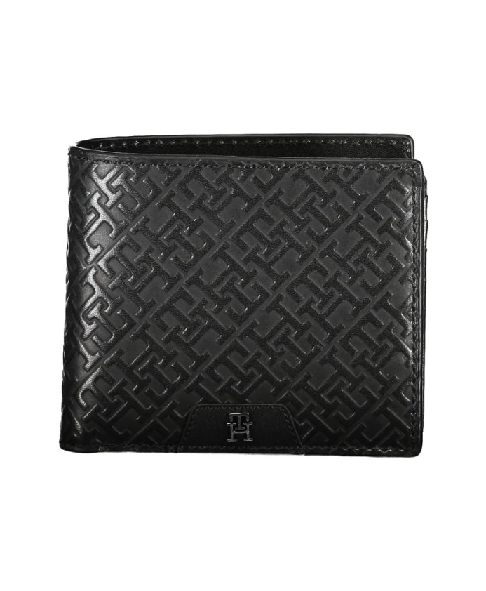 

Элегантный кожаный кошелек с отделением для монет Tommy Hilfiger, черный