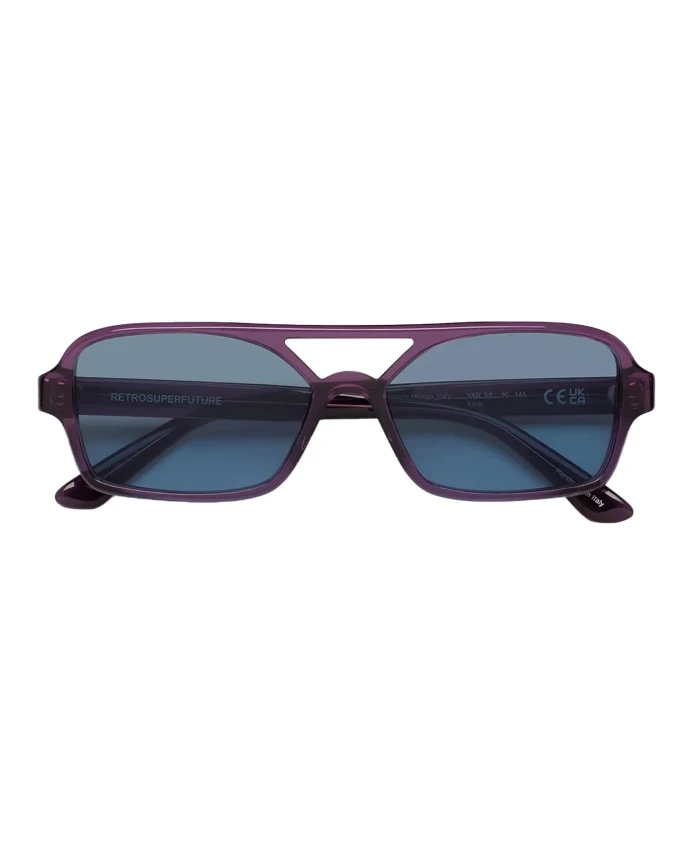 

Элегантные солнцезащитные очки Melanzana с синими линзами Retrosuperfuture, фиолетовый