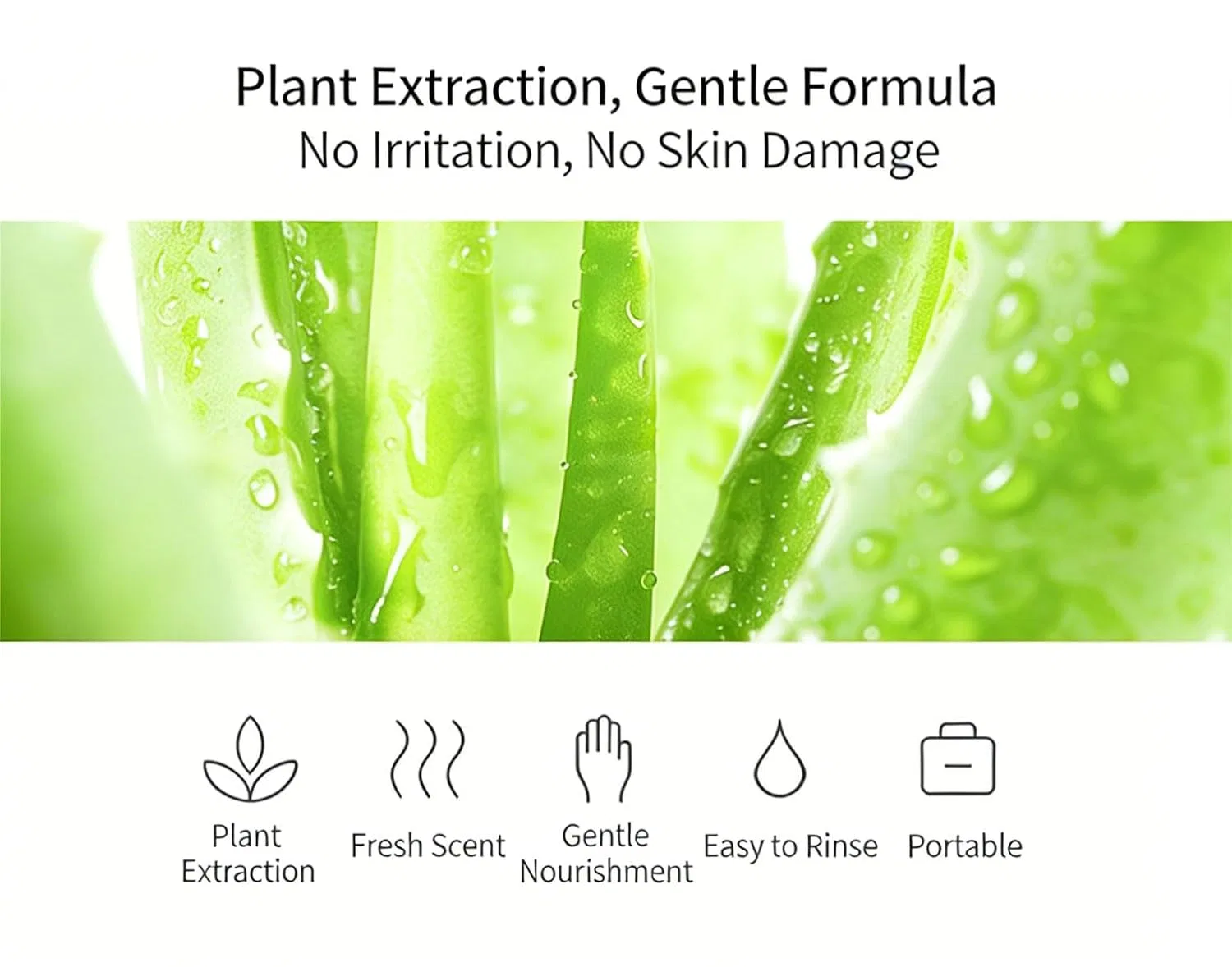 Портативные одноразовые мыльные листы (50 шт., зеленый чай) Generisch, Green Tea — фото 3