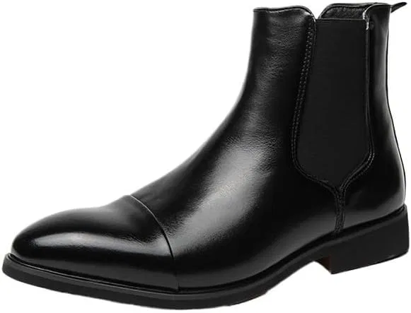 Ботинки высокие кожаные, Casual Oxford, черные YWMLFZ