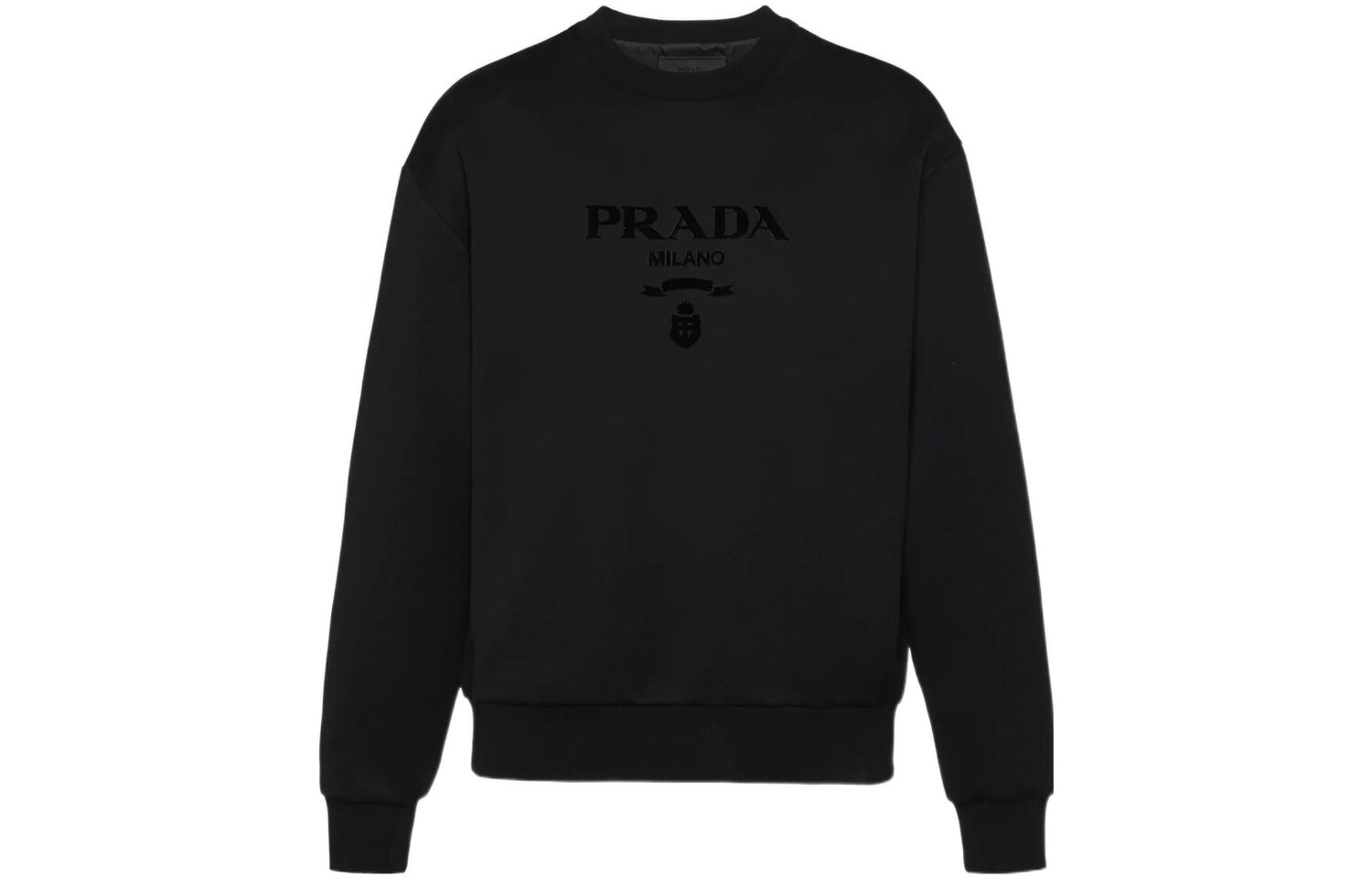 

Толстовка мужская Prada Chenille Logo, черный