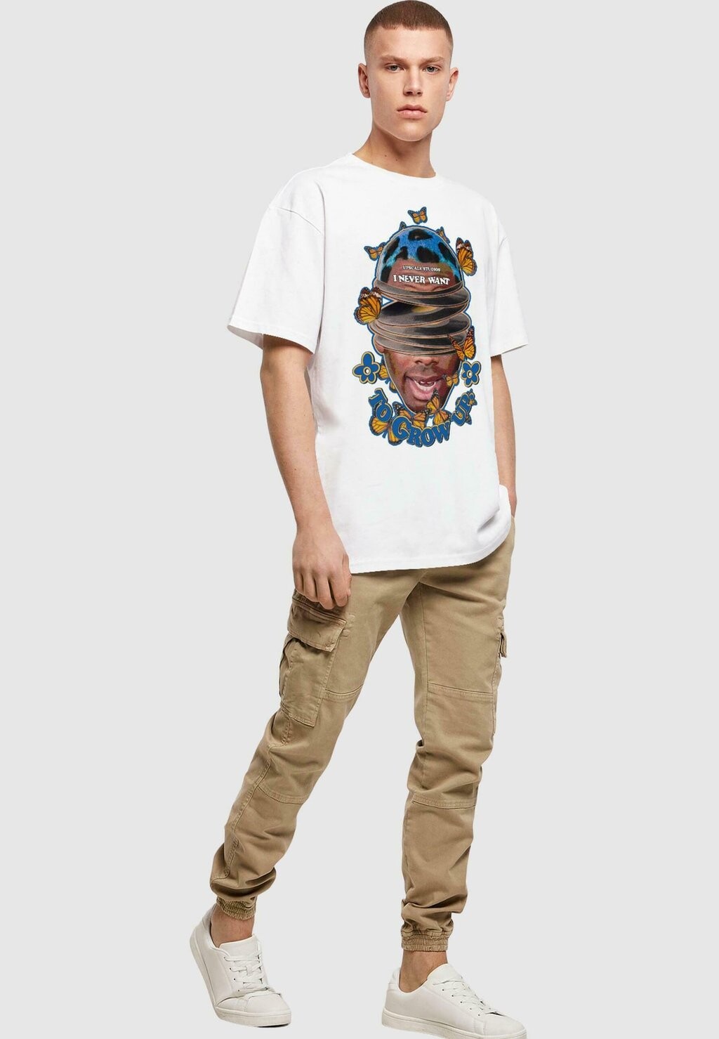 

Футболка с принтом GROW UP Upscale by Mister Tee, цвет white