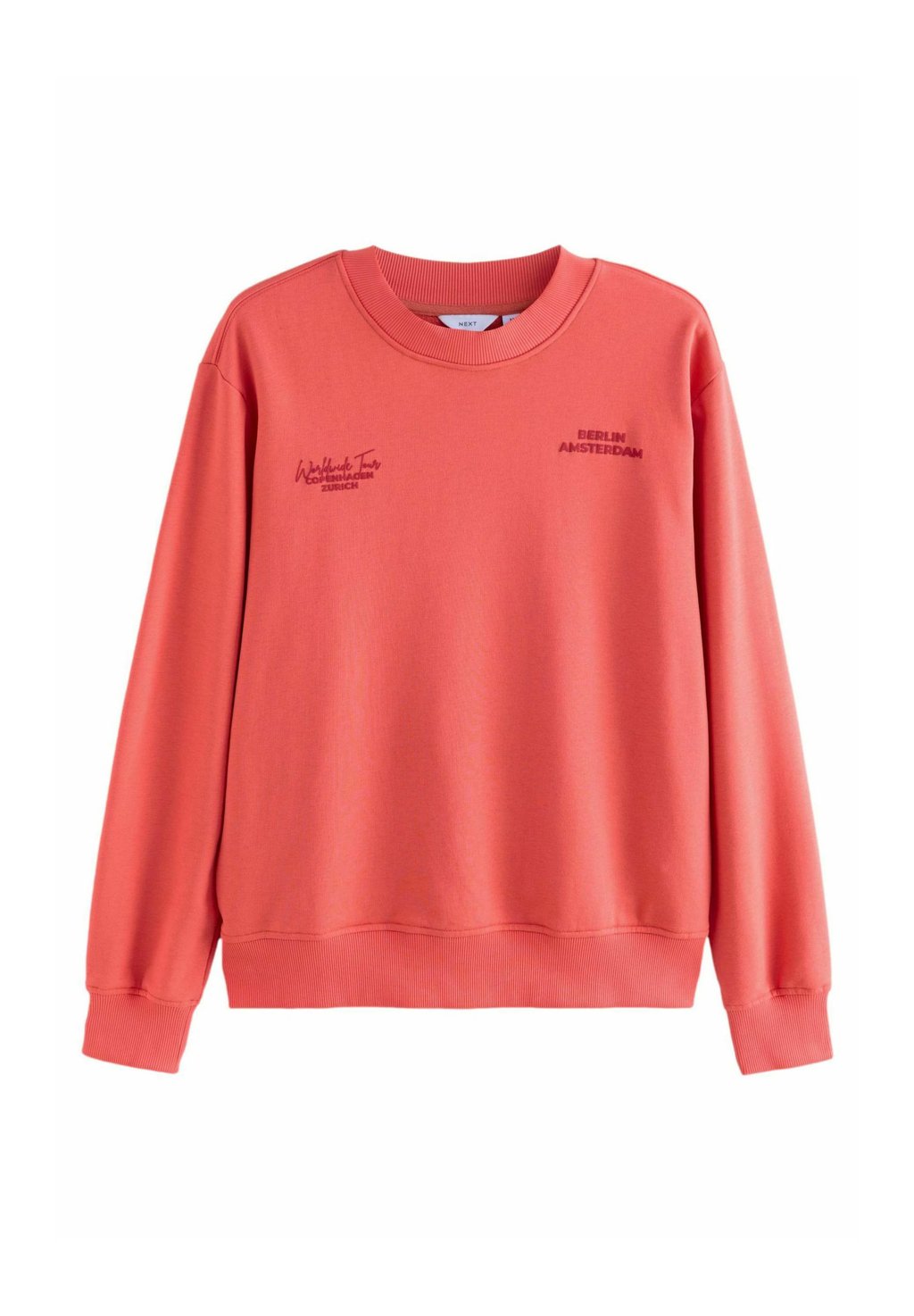 

Толстовка GRAPHIC-REGULAR FIT con cappuccio Next, коралловый