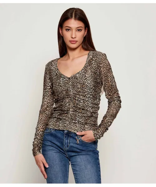 

Блуза Slim fit Liu Jo, коричневый