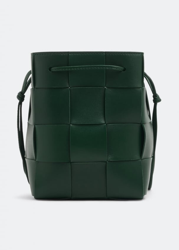 

Сумка Bottega Veneta Small Cassette Bucket, зеленый