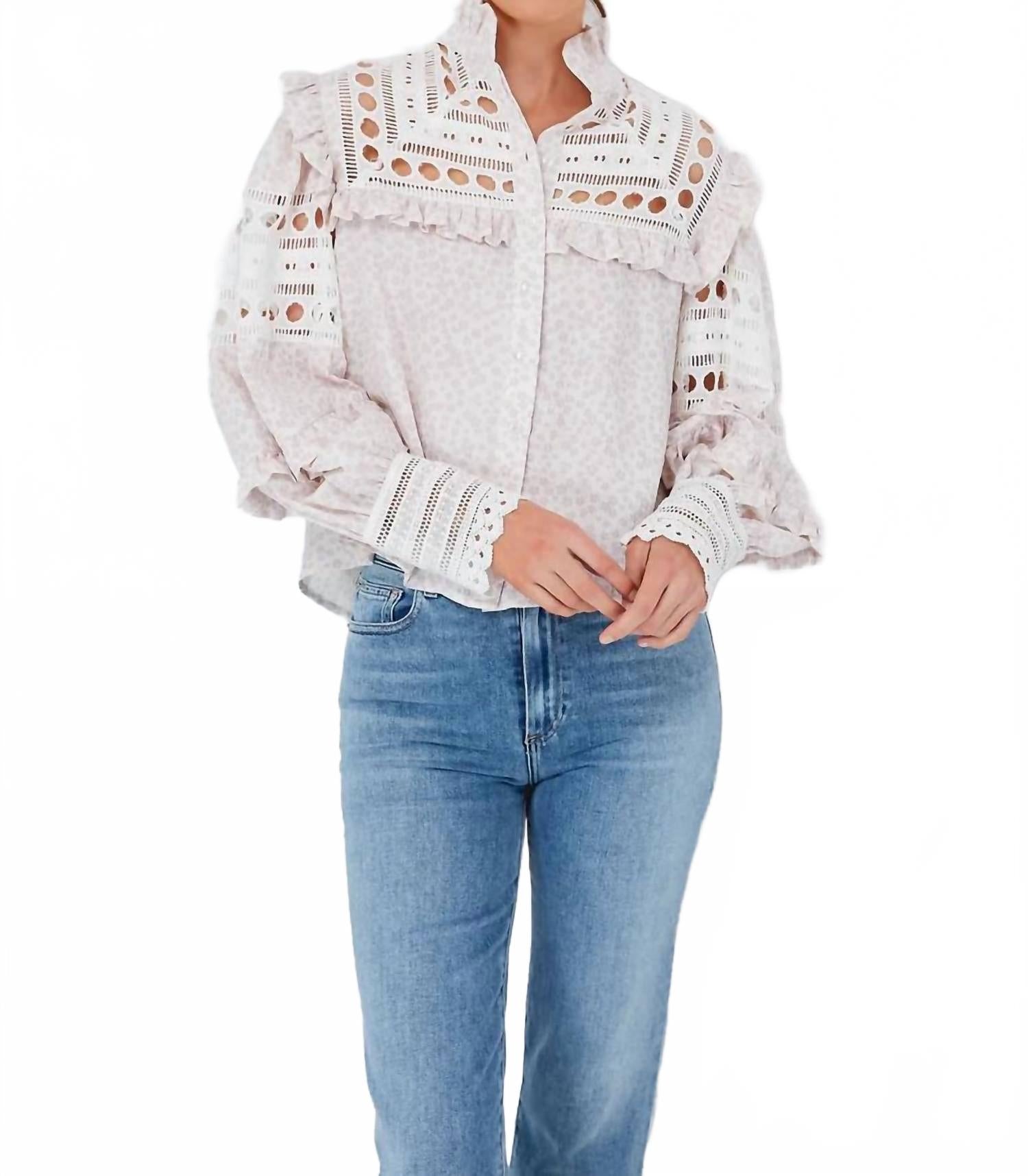 

Женская рубашка The Danielle в белом цвете THE SHIRT