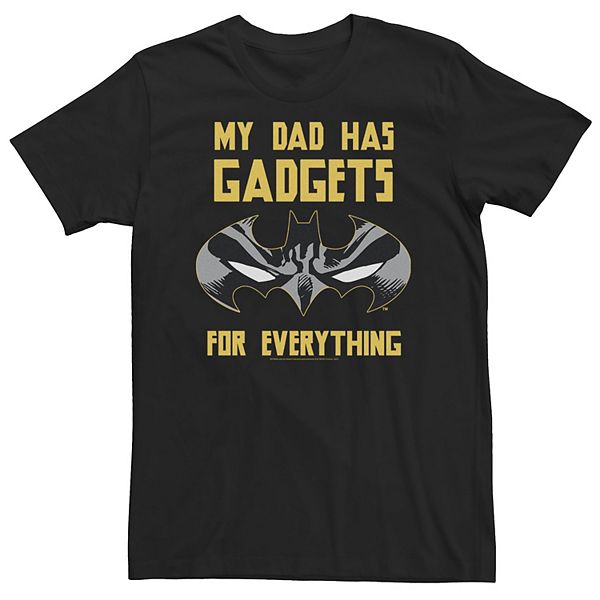 

Футболка Big & tall DC Comics Batman My Dad Has Gadgets For Everything Licensed Character