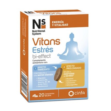

Vitans Stress Bi-Effect 20 таблеток - диетическая добавка для снятия стресса