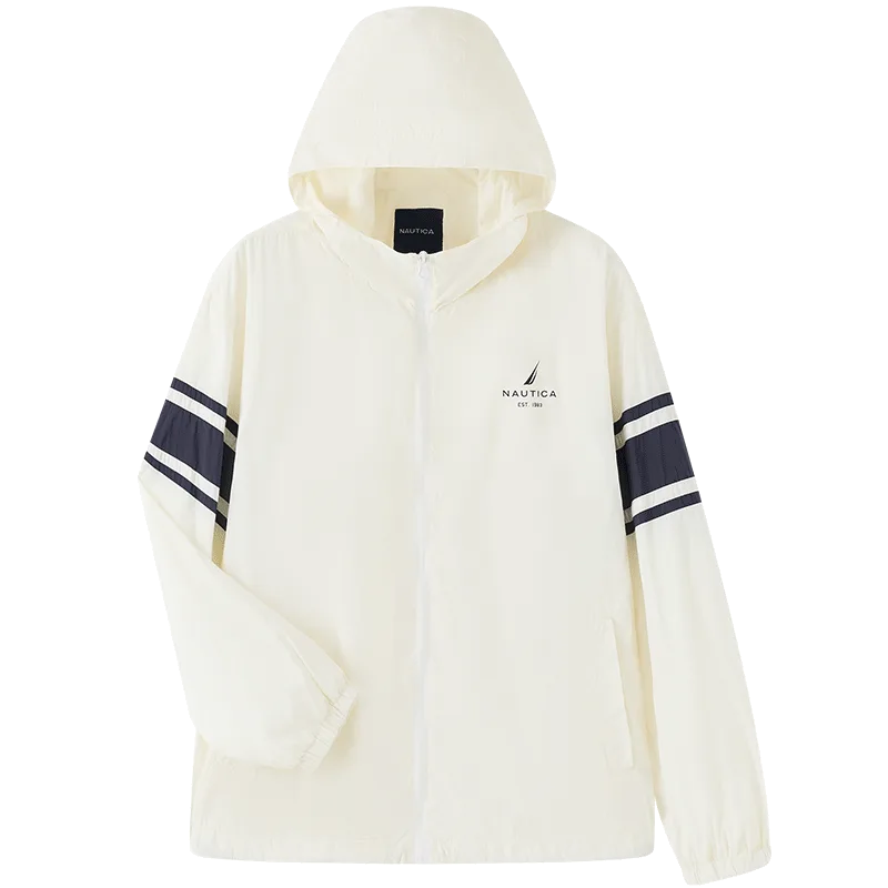 Детская куртка с капюшоном NAUTICA, экрю