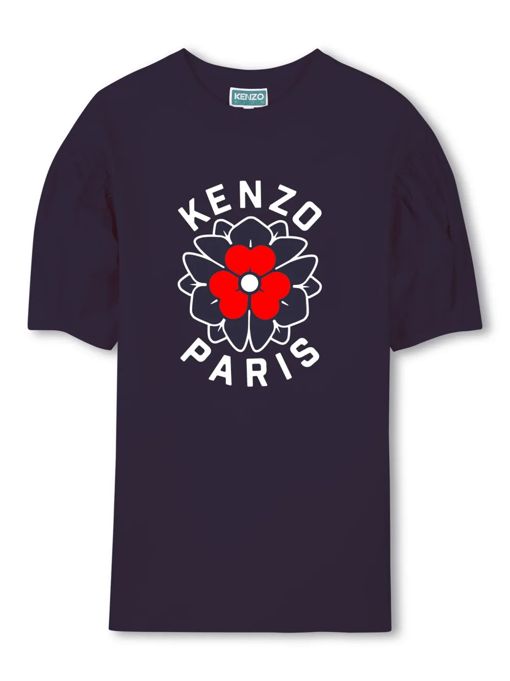 

Платье с логотипом Kenzo Kids, синий