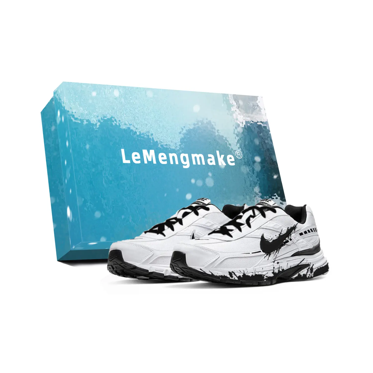

Nike Кроссовки для бега Initiator с амортизацией, дышащие, с поддержкой, низкие, мужские, белые