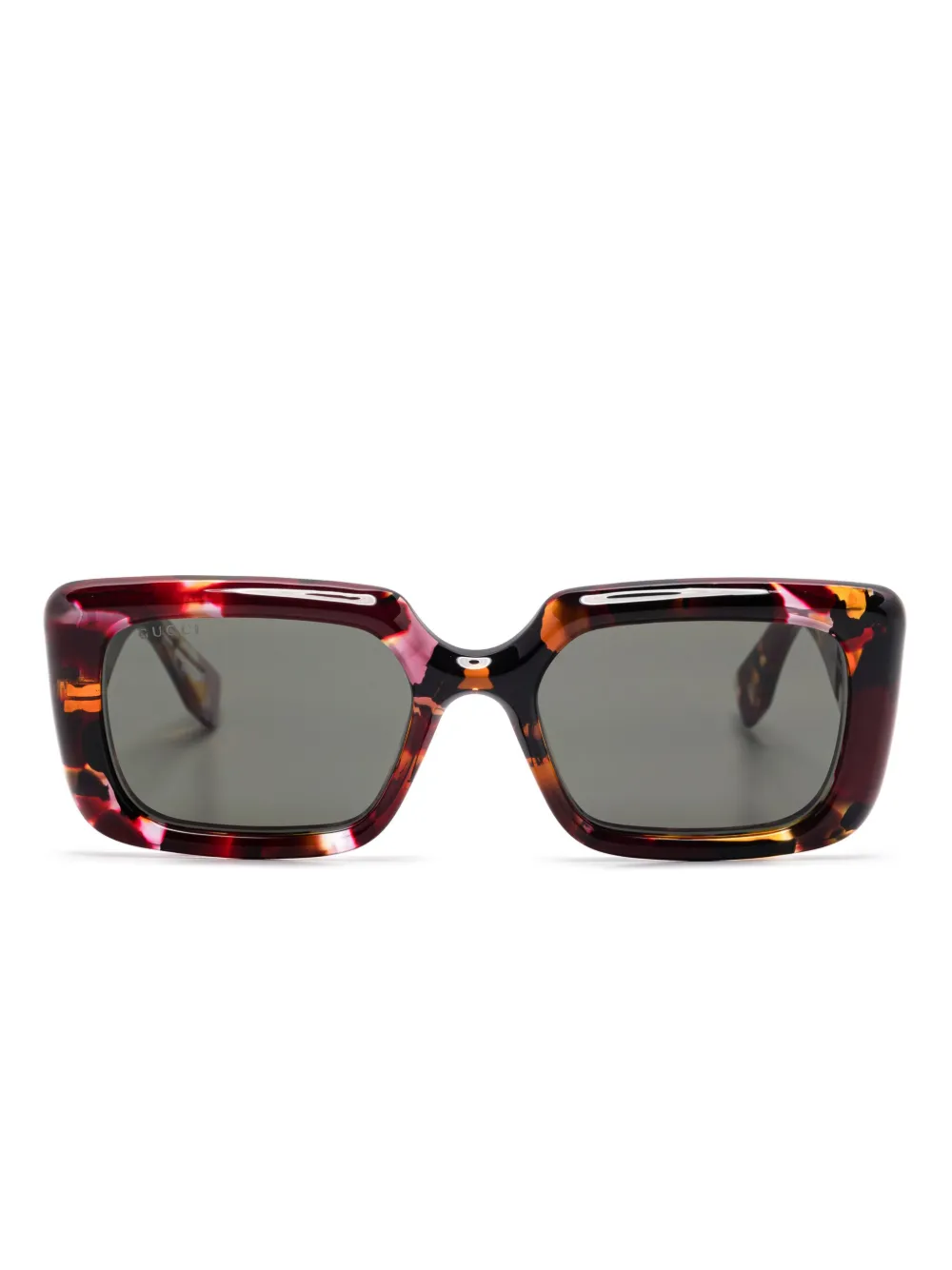 

Солнцезащитные очки в прямоугольной оправе Gucci Eyewear, красный