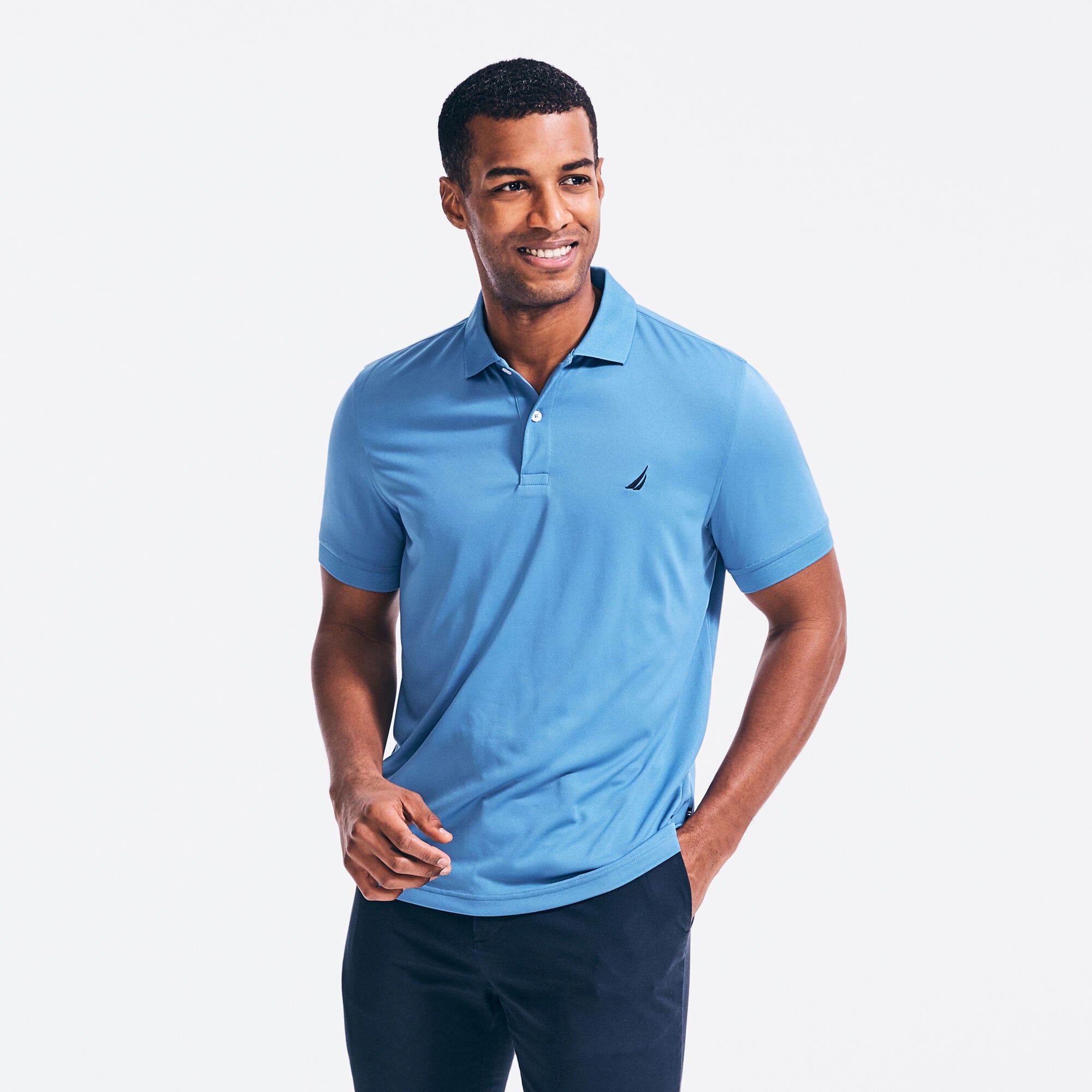

Мужская футболка-поло для гольфа Nautica Classic Fit Performance, цвет delft