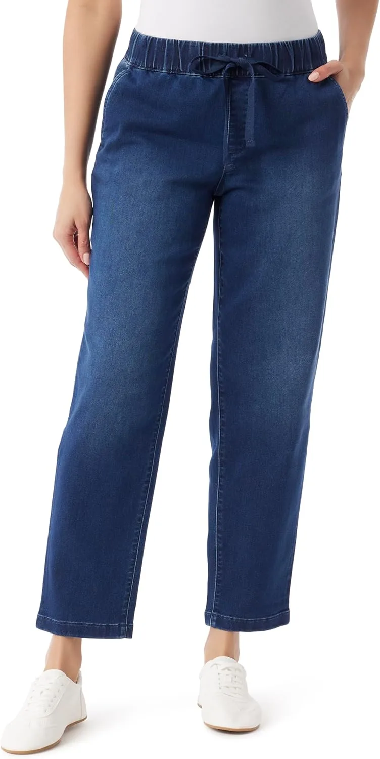 

Gloria Vanderbilt Women's Anya джинсы прямого кроя на шнурке