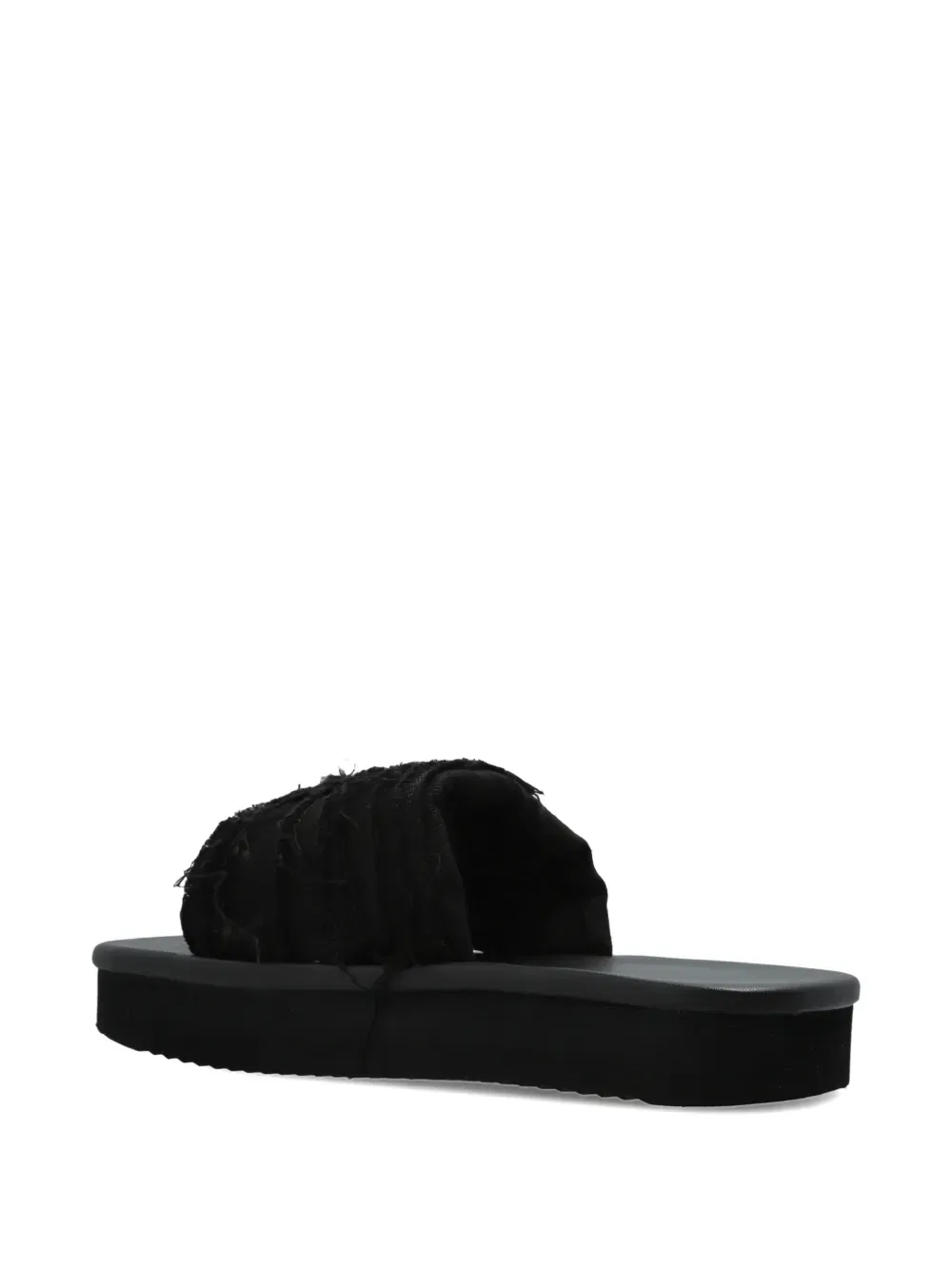 Шлепанцы с витой подошвой на платформе Rick Owens Drkshdw, черный — фото 3