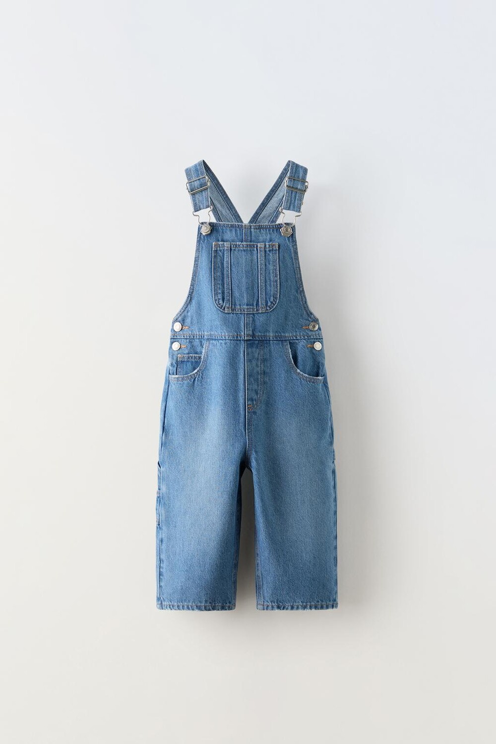 

Джинсовые брюки-кюлоты ZARA, средне-синий