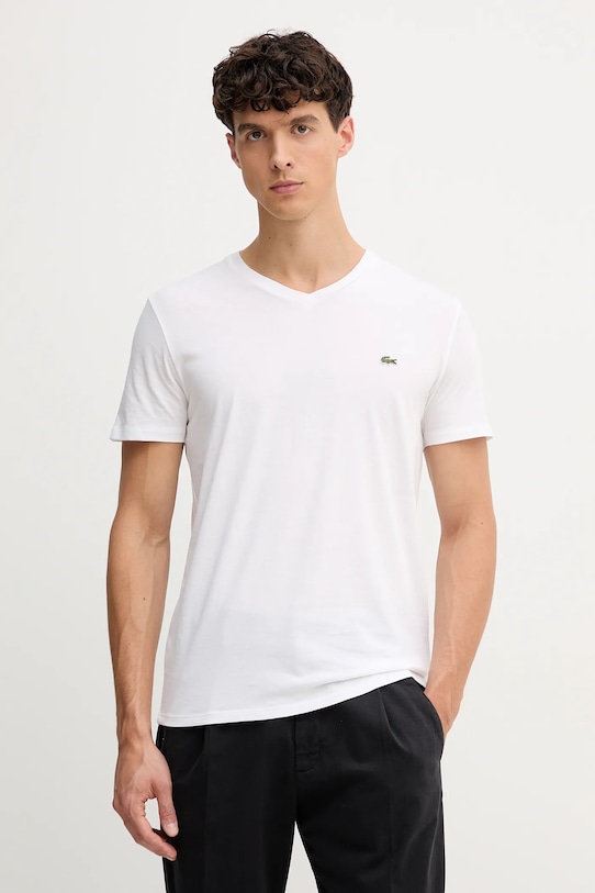 

Хлопковая футболка Lacoste, белый