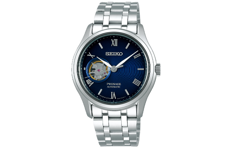 

Seiko Presage Series Автоматический механический хронометр Мужские часы с синим циферблатом на стальном браслете