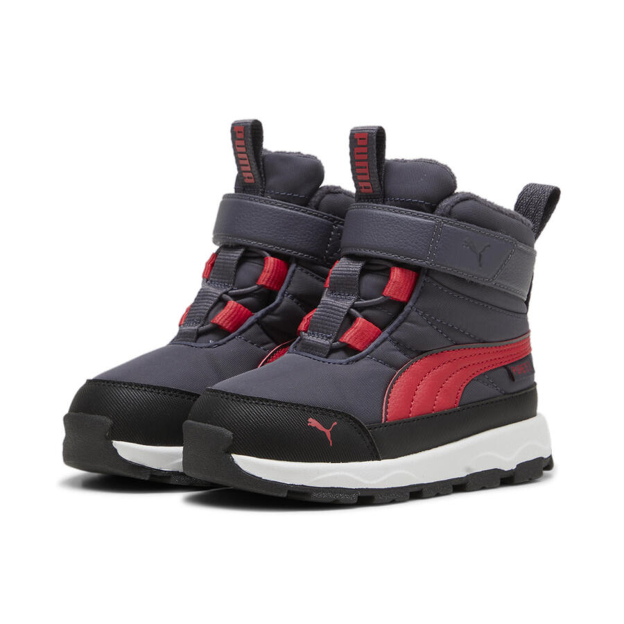 

Ботинки PUMA Evolve для маленьких детей PUMA Galactic Gray Tart Cherry Black Red
