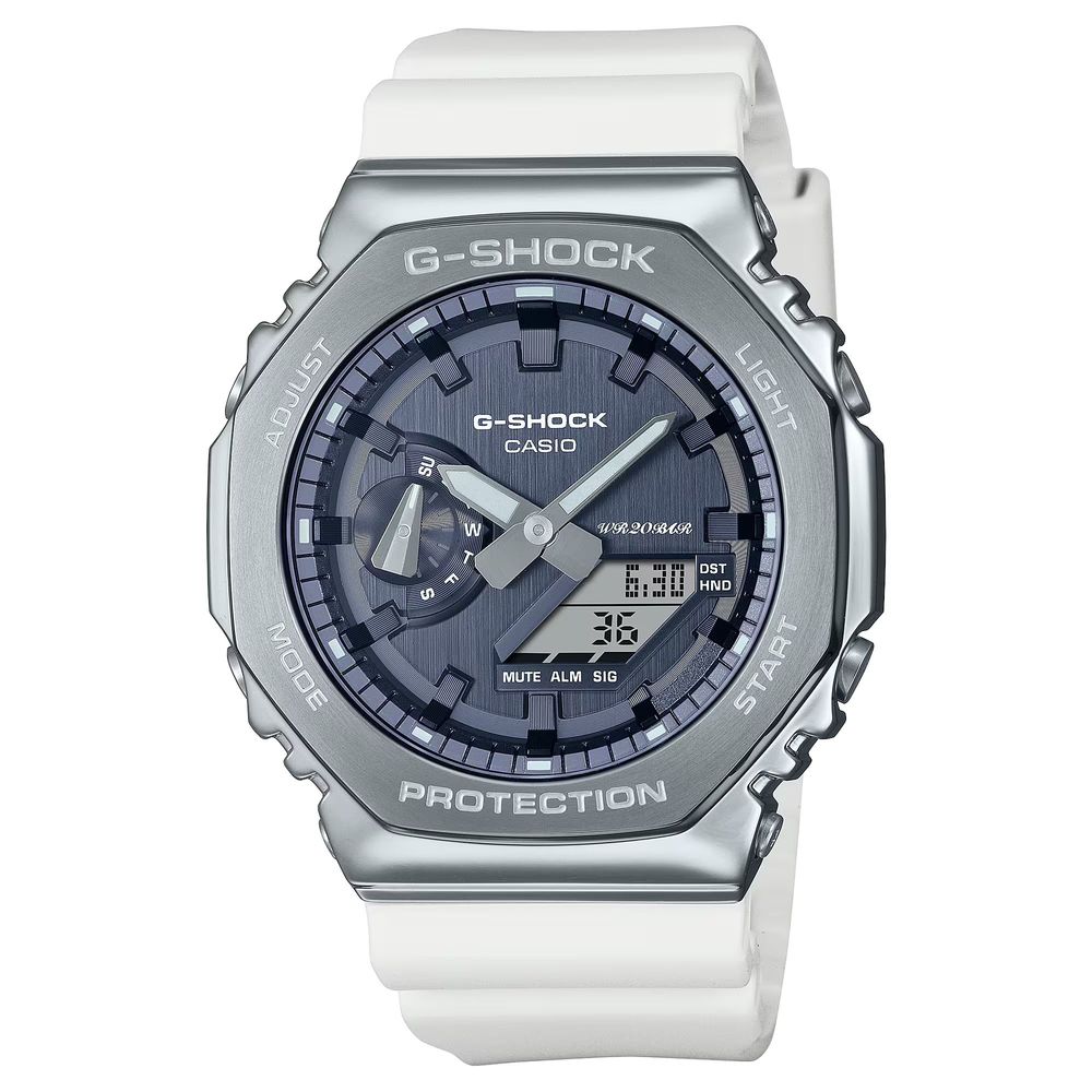 

Белые синтетические часы Casio, белый
