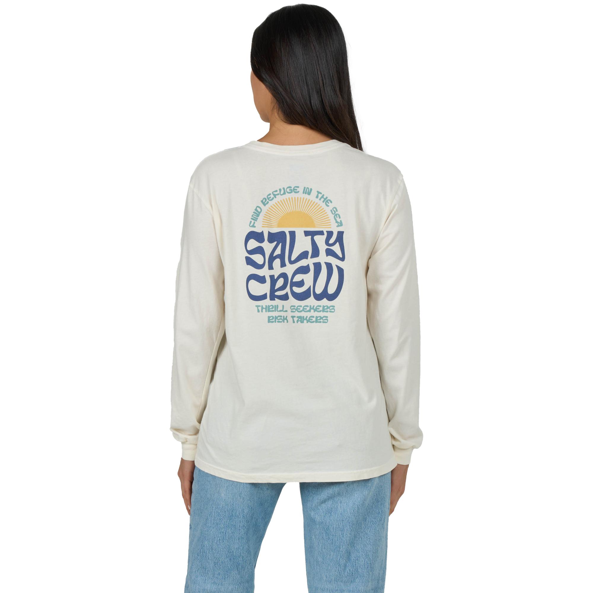 

Женская футболка Sunrise LS Boyfriend Salty Crew, Off White, Белый, Женская футболка Sunrise LS Boyfriend Salty Crew, Off White