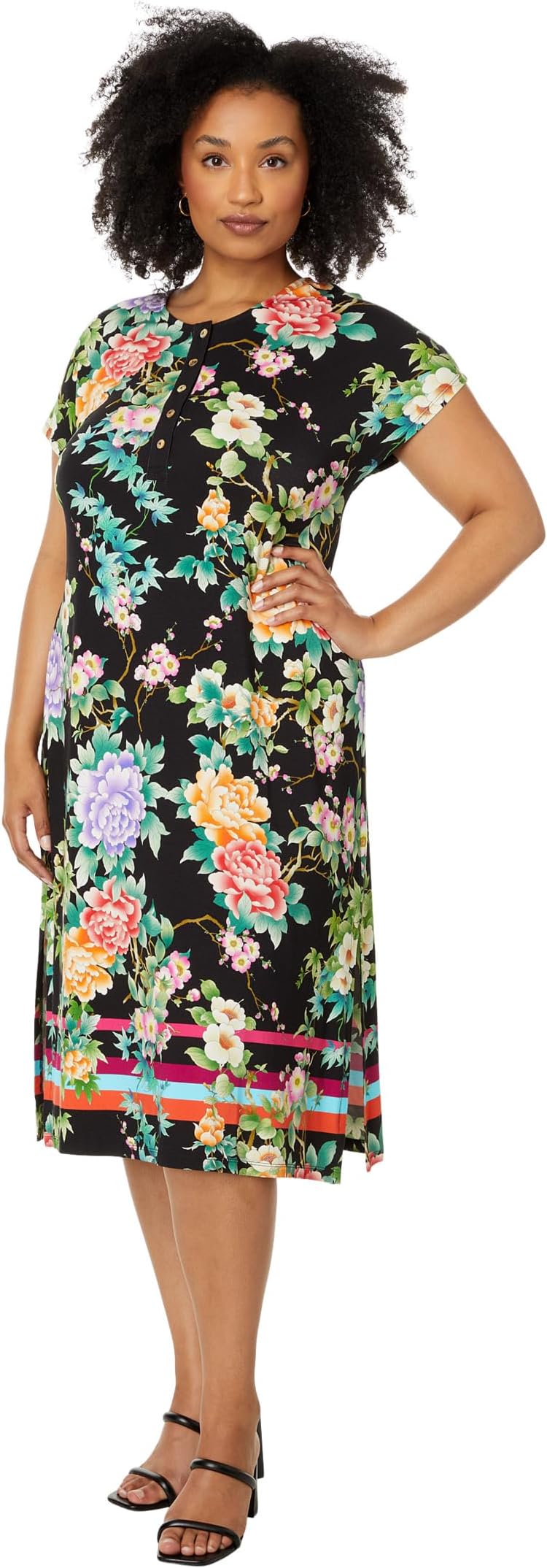 

Платье Johnny Was Maxi Henley Dress- Le Jardin, цвет Le Jardin Scarf Print