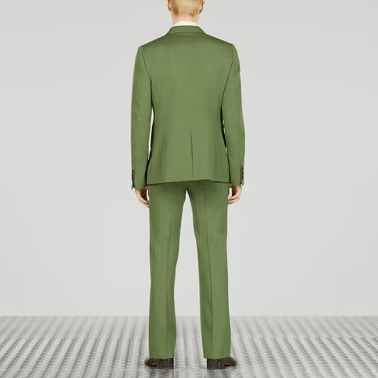 Повседневные брюки мужские зеленые Gucci, зеленый — фото 4